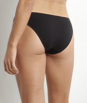 Women's cotton midi brief Black Dim Daily
