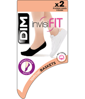 Pack of  2 white trainer foot protectors for InvisiFit 107D odour resistant trainers