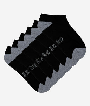 Pack of 3 pairs of black EcoDIM Micro trainer socks