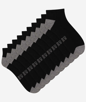 Pack of 5 Pairs of Men's Black Cotton Socks EcoDim Sport