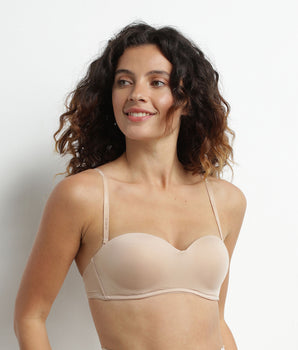 Dim InvisiFree nude wireless strapless bra