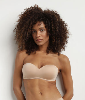 Dim InvisiFree nude wireless strapless bra