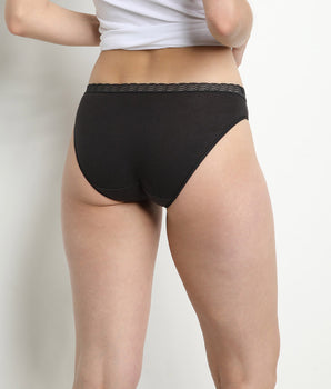 Pack of 2 black and white women's panties DIM Fashion