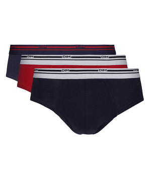 Set of 3 Classic Colors red and blue briefs for men