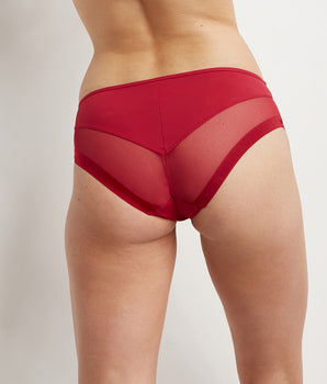 Generous Bordeaux Women's knickers in microfibre and tulle