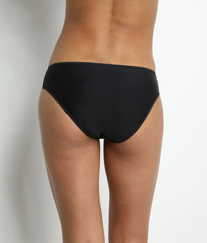 Generous Broderie  black microfiber knickers