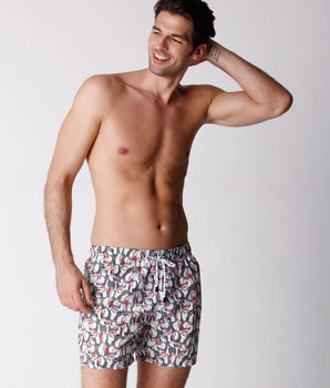 Men's Toucan Print Swimsuit