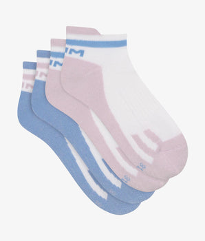 Pack of 2 pairs of unisex cotton socks Lila Blue Dim Sport