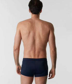 Swimming trunks in water resistant fabric in blue night