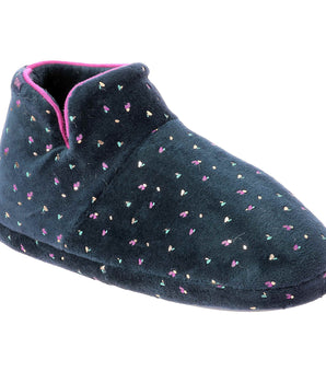 Navy and pink bootie for children