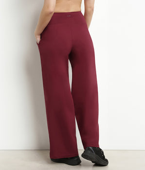 Women's stretch jersey wide-leg sports trousers Bordeaux Dim Move