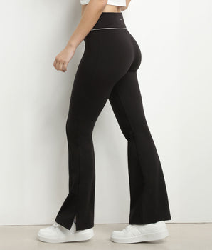 Women's stretch jersey flared sports trousers Black Dim Move