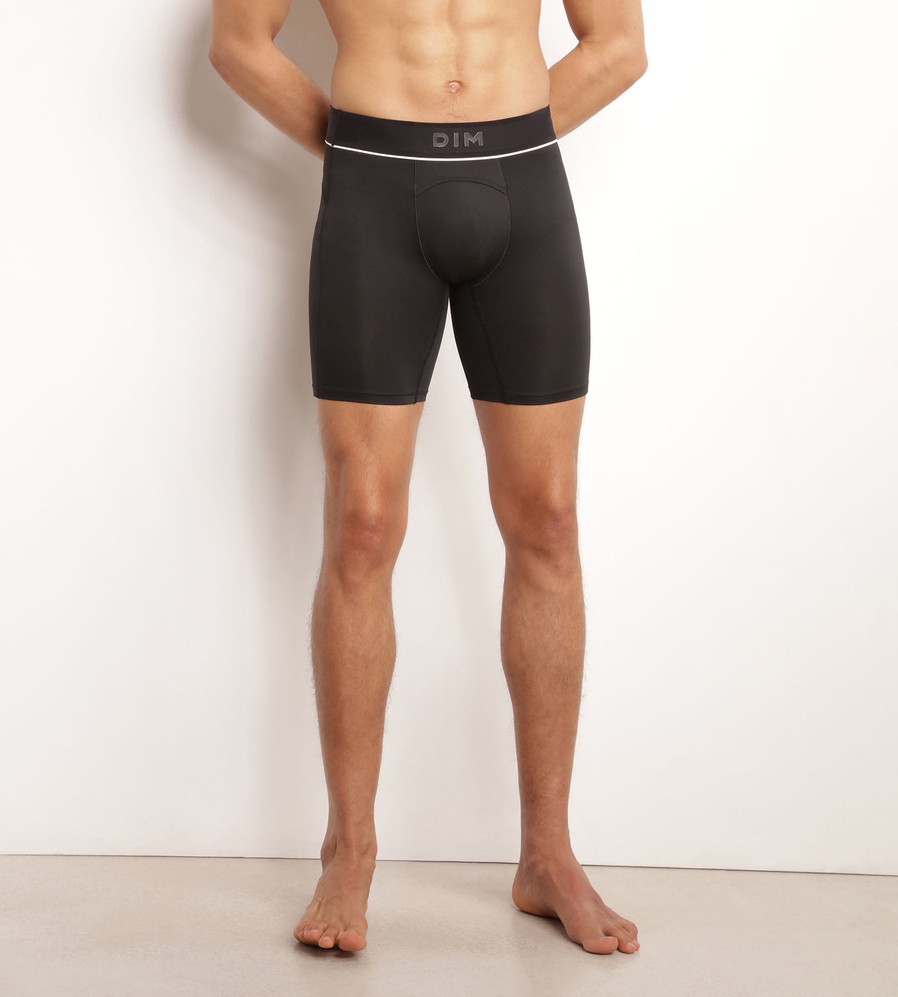 Men's microfibre and mesh boxer shorts Black Dim Move