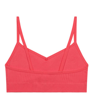 Seamless girl's bra with removable microfiber foam Pink Dim