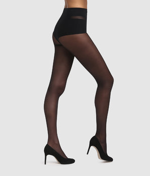 Black Diam’s Ventre Plat 25 tummy-flattening tights