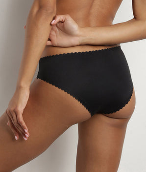 Body Touch Dim Black microfibre panty