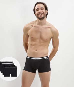 Pack of 4 black trunks ECODIM Cotton